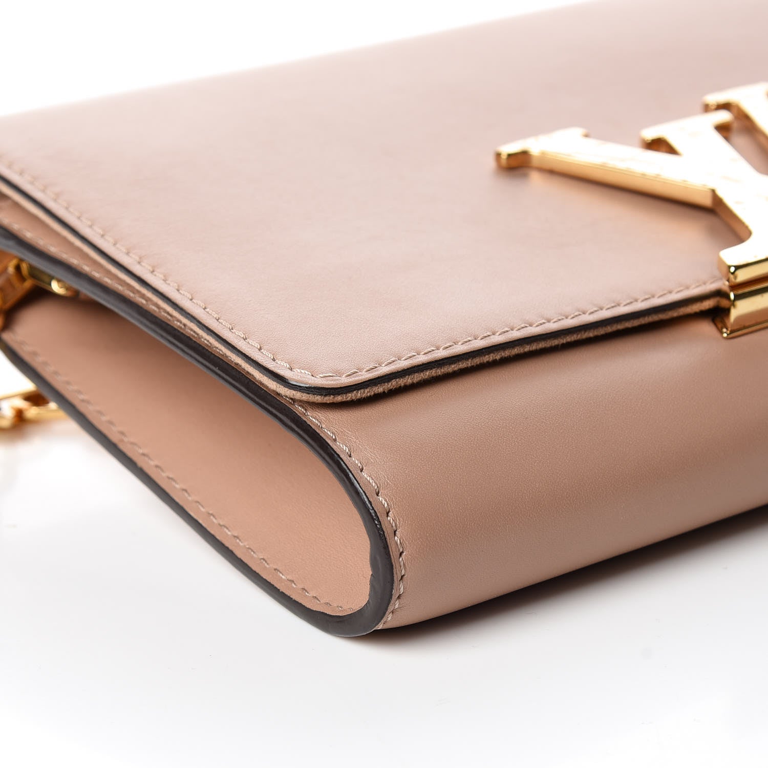 Louis Vuitton Calfskin Chain Louise MM Nude 5 of 10
