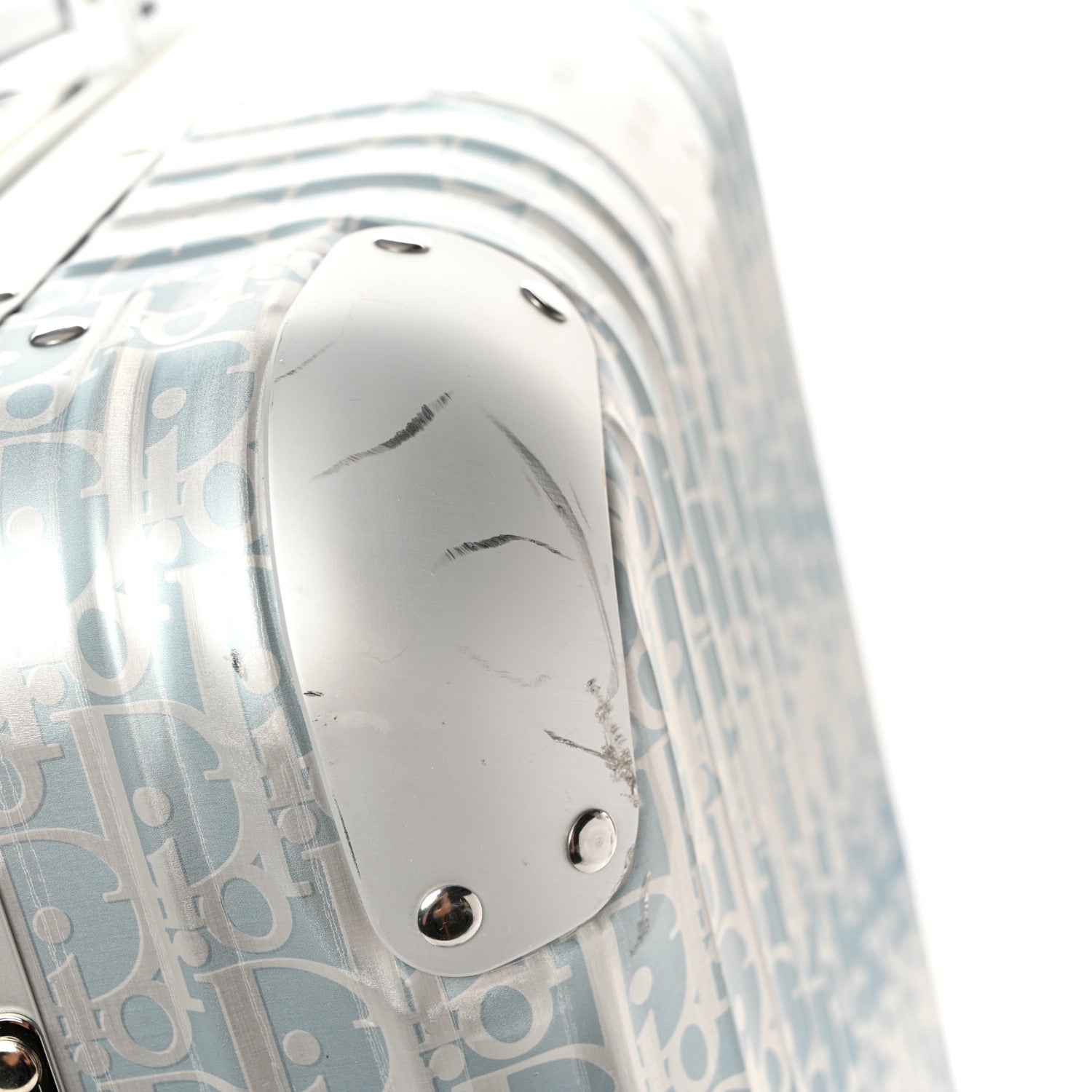 Christian Dior X RIMOWA Aluminum Gradient Cabin Luggage Blue Multi 16 of 16