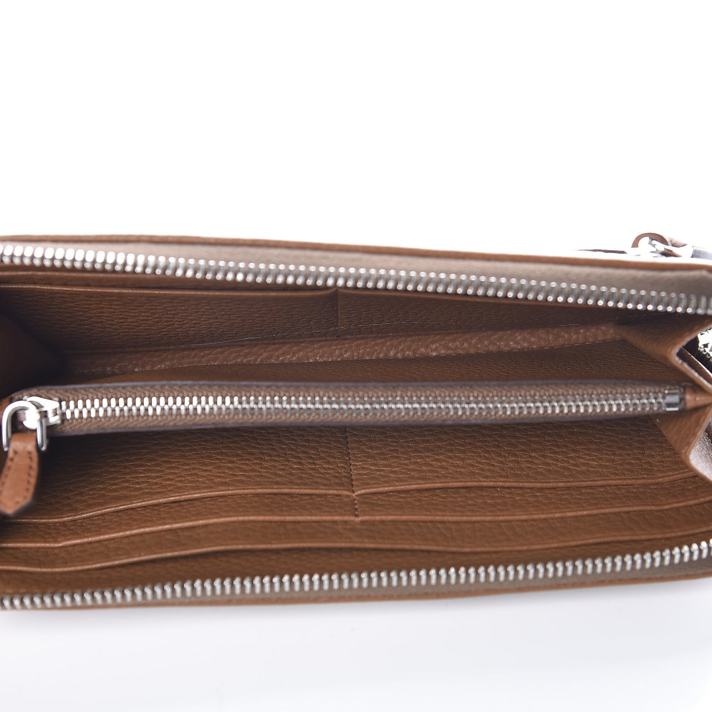 Vitello Phenix Zip Around Wallet Cannella