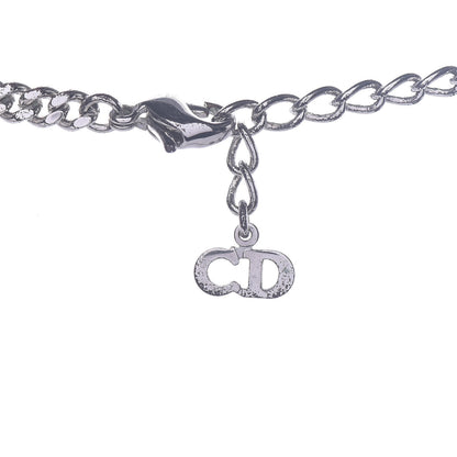 Christian Dior Metal Lock and Key Necklace Silver 5 of 7