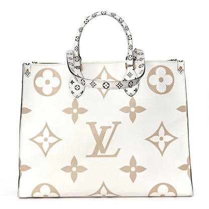 Louis Vuitton Monogram Giant Onthego GM Kaki Beige 1 of 10