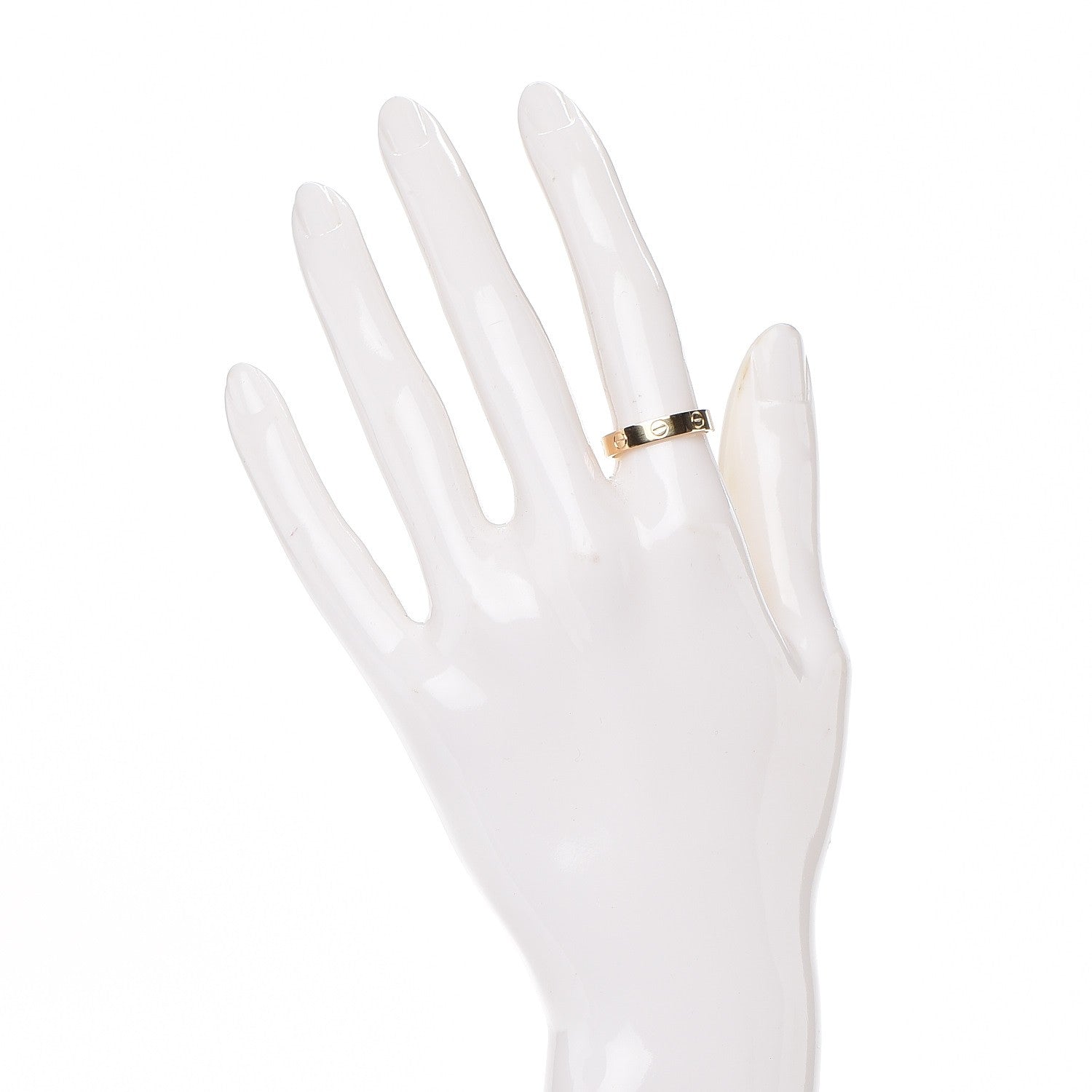 Cartier 18K Yellow Gold 4mm LOVE Wedding Band Ring 52 6 2 of 4