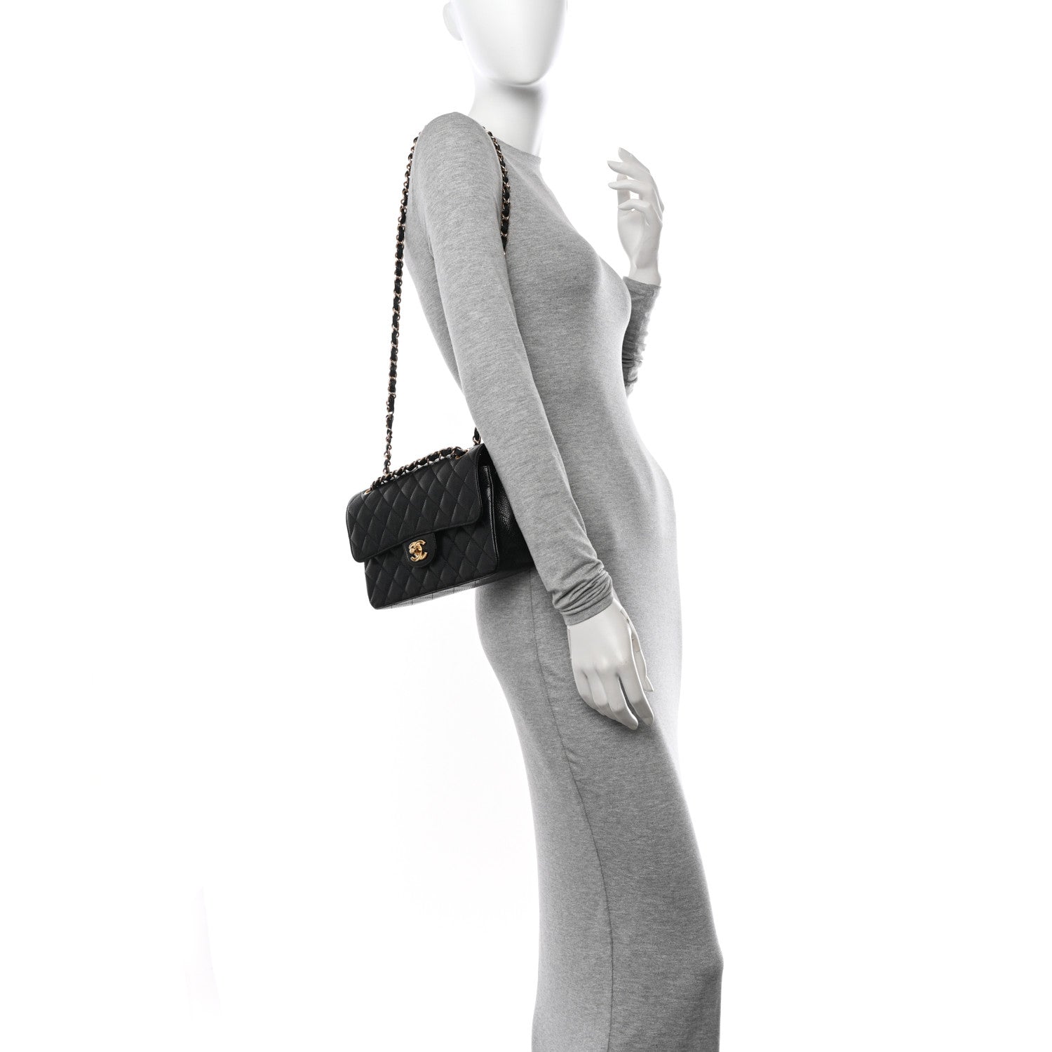 Chanel Caviar Quilted Small Double Flap Black 2 of 15