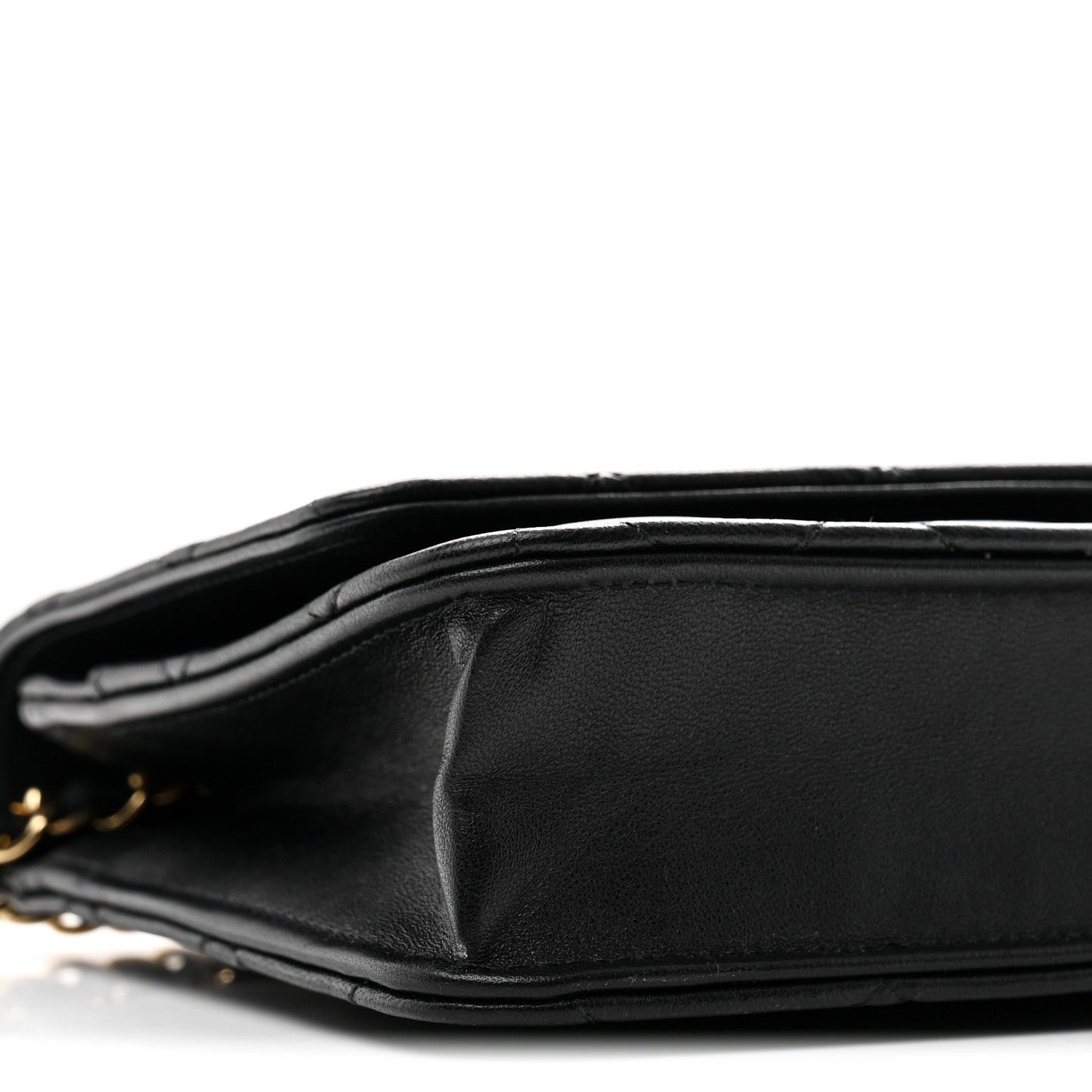 Chanel Lambskin Quilted Wallet On Chain WOC Black 9 of 10