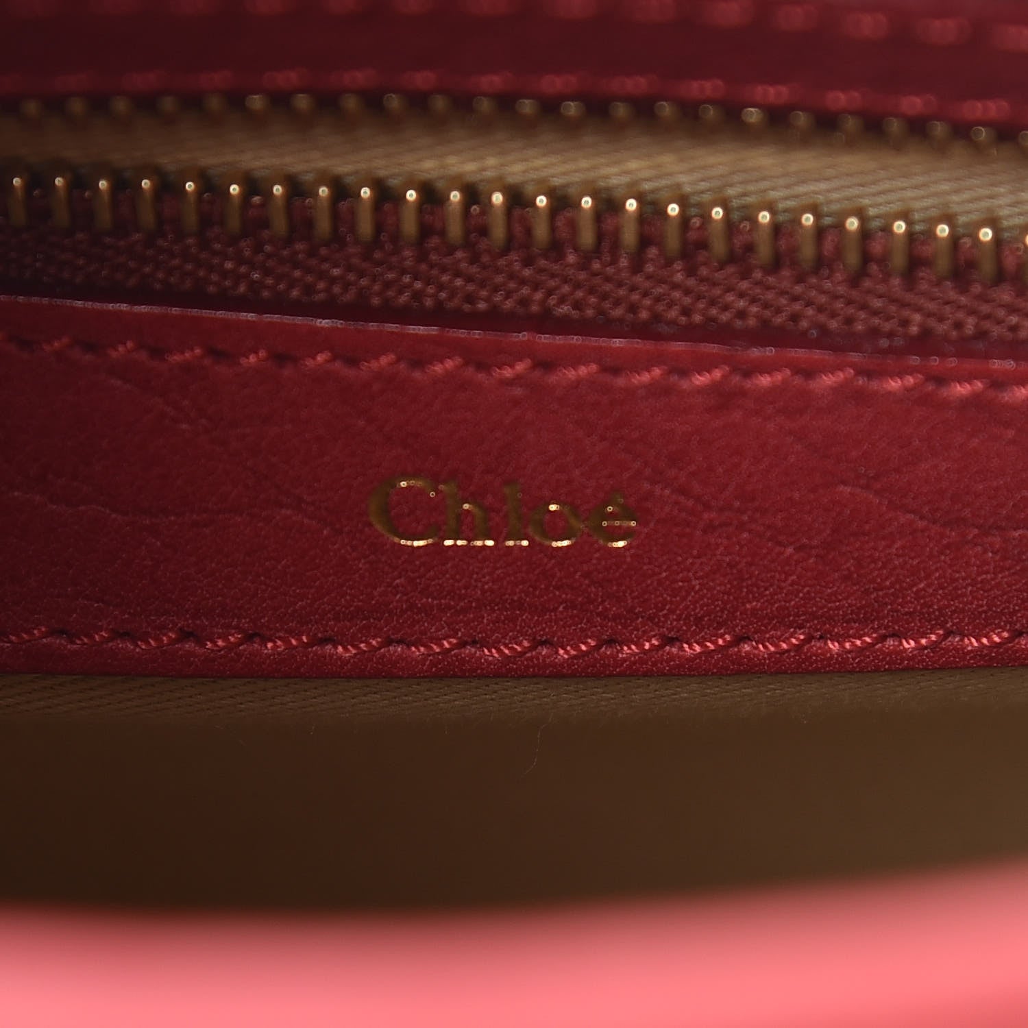Chloe Grained Calfskin Sally Flap Bag Red 6 of 10