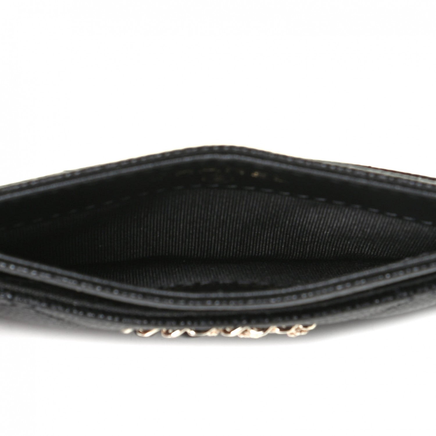 Chanel Caviar Quilted French New Wave Card Holder Black 4 of 5