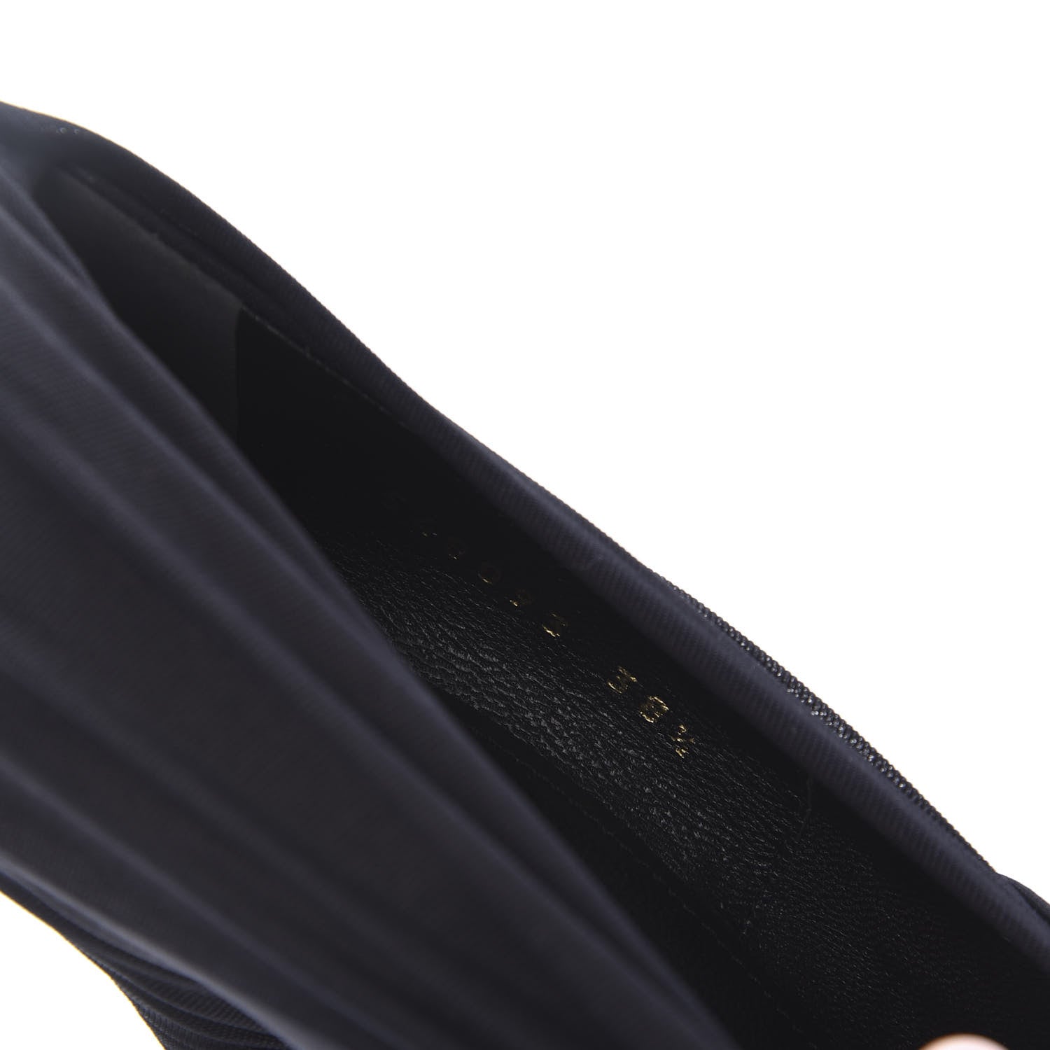Balenciaga Jersey Crepe Drape Knife Pointed Pumps 38.5 Black 8 of 10