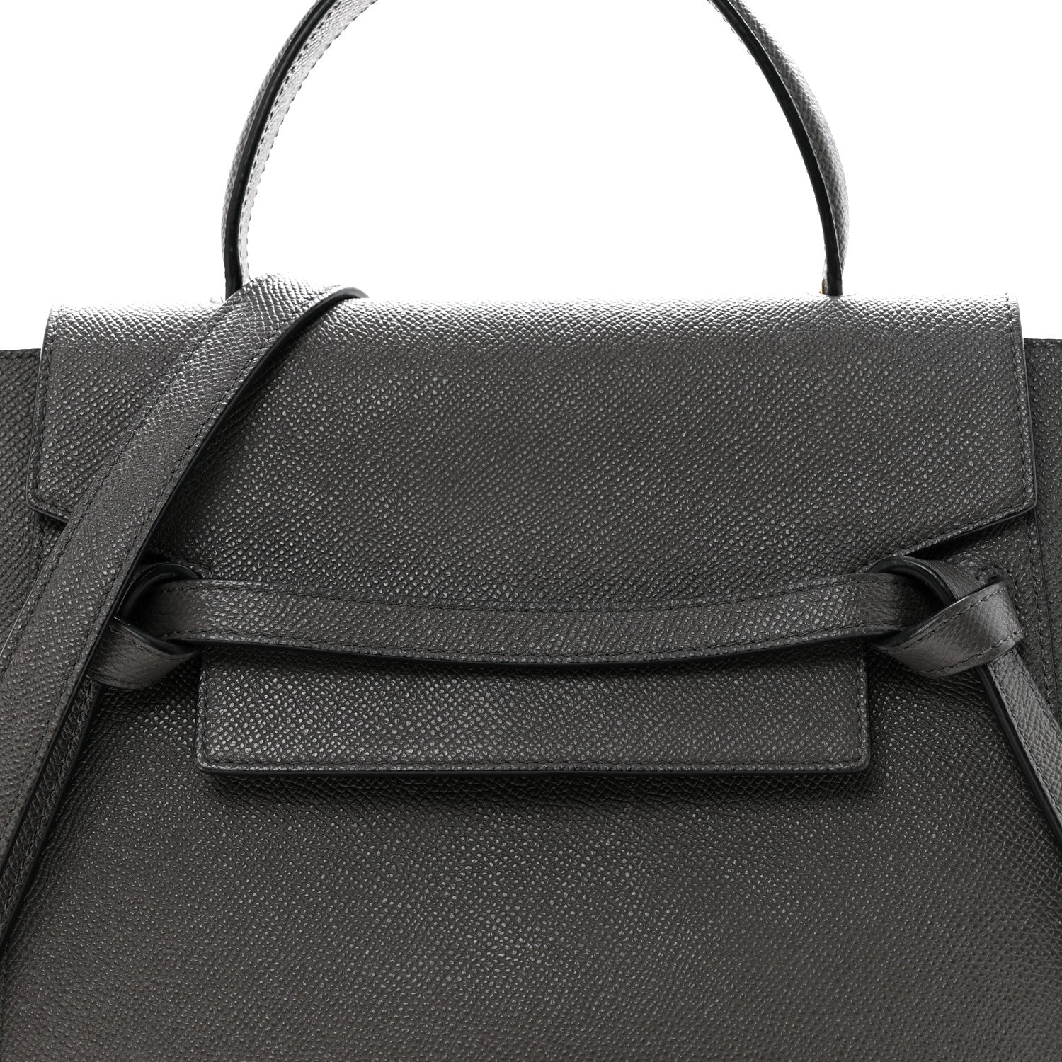 Celine Grained Calfskin Nano Belt Bag Grey 9 of 16