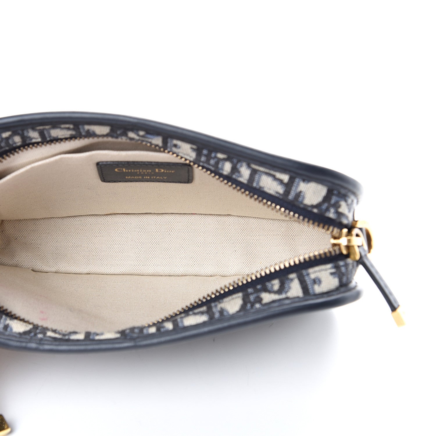 Christian Dior Oblique Diorquake Clutch Blue 4 of 7