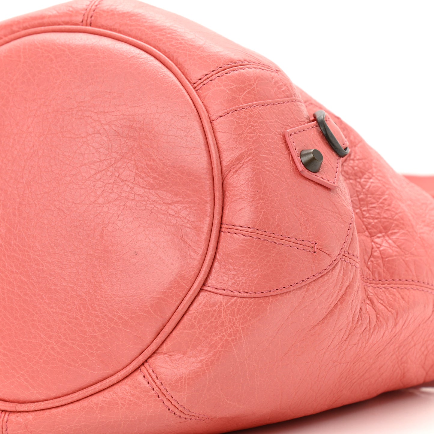 Agneau Classic Hardware Mini Pompon Rose Azalee