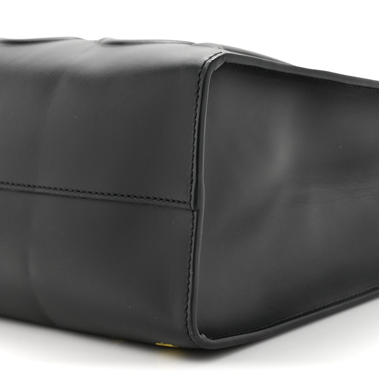 Calfskin GucciGhost Real Medium XL Tote Black Yellow