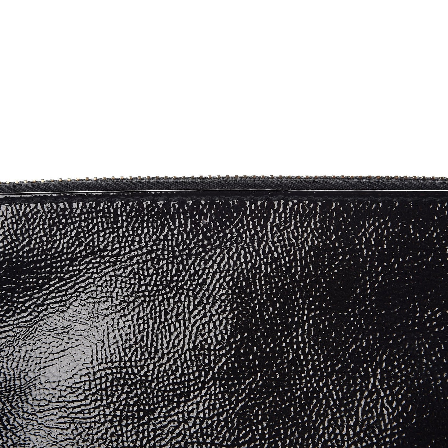 Soft Patent Soho Wristlet Black