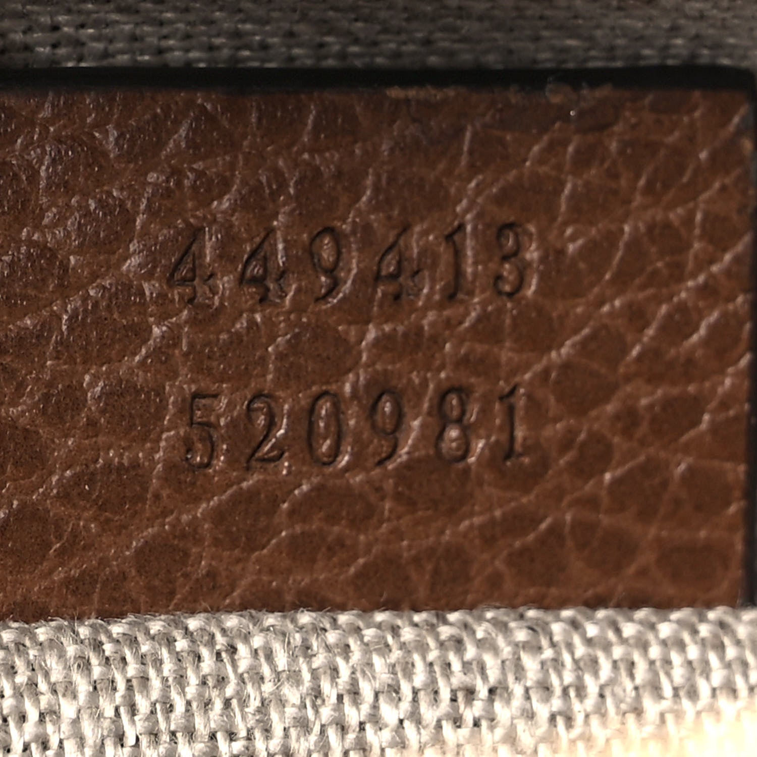 Gucci Monogram Mini Bree Messenger Bag Beige Tabacco 9 of 11
