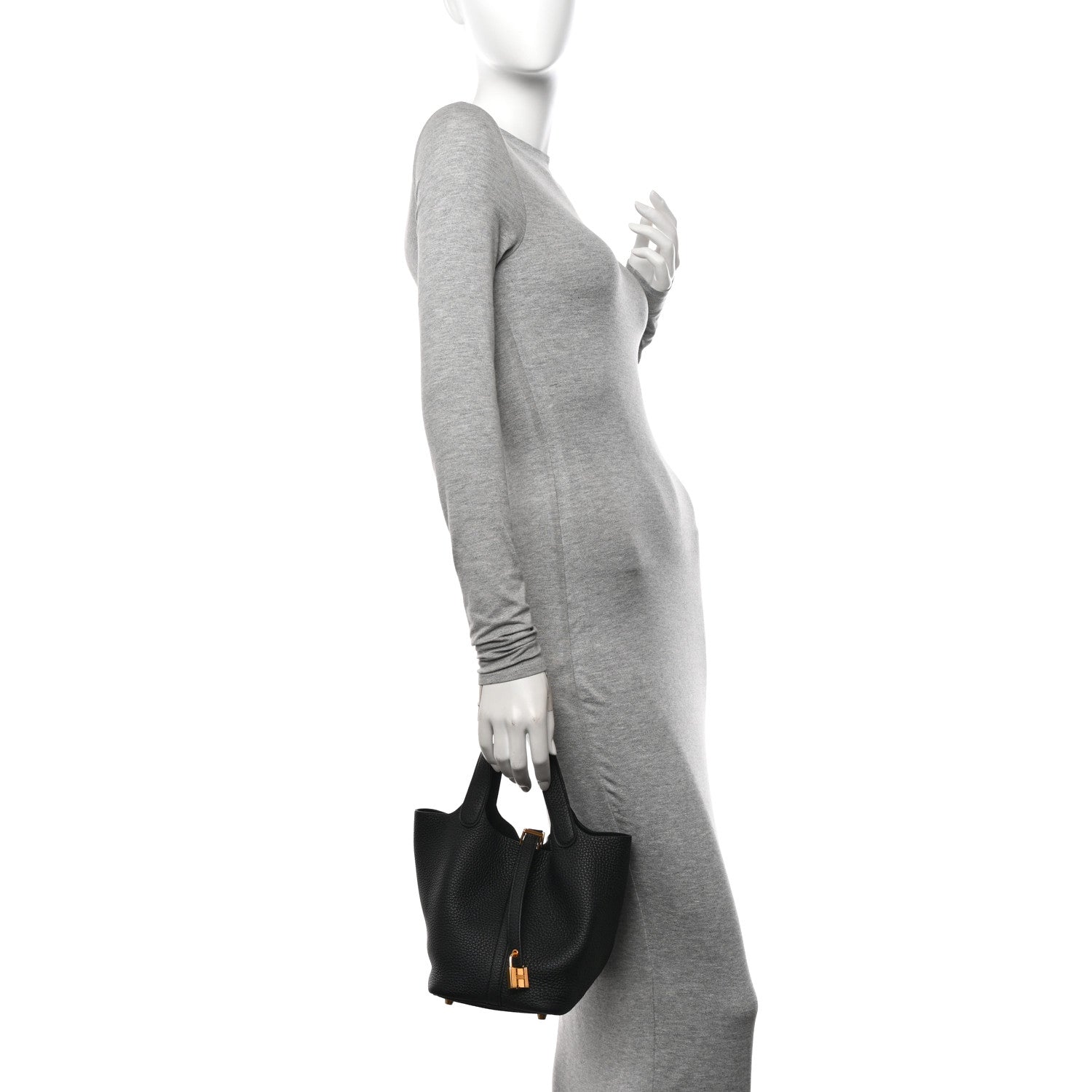 Hermes Taurillon Clemence Picotin Lock 18 PM Black 2 of 11