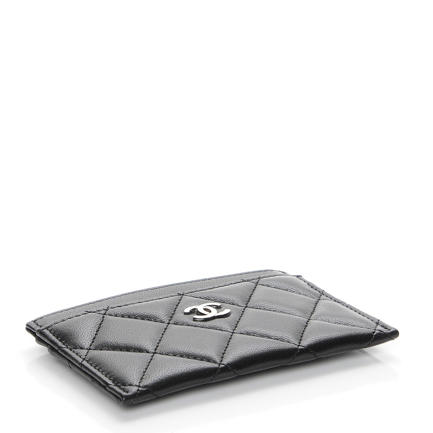 Chanel Lambskin Quilted Card Holder Black 4 of 9