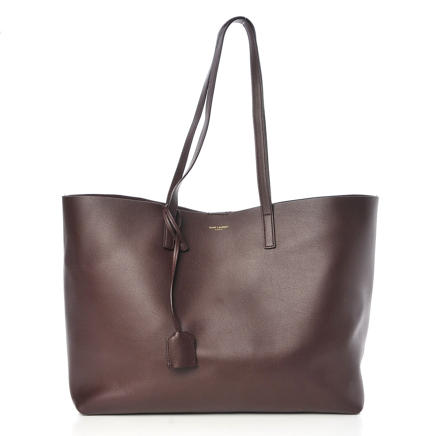 Calfskin Large Shopping Tote Bordeaux