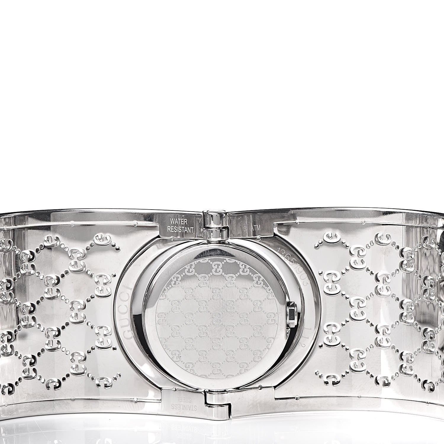 Gucci Stainless Steel Diamond Bezel Mother of Pearl 33mm Twirl Quartz Watch 6 of 7