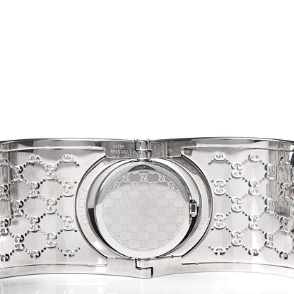 Gucci Stainless Steel Diamond Bezel Mother of Pearl 33mm Twirl Quartz Watch 6 of 7