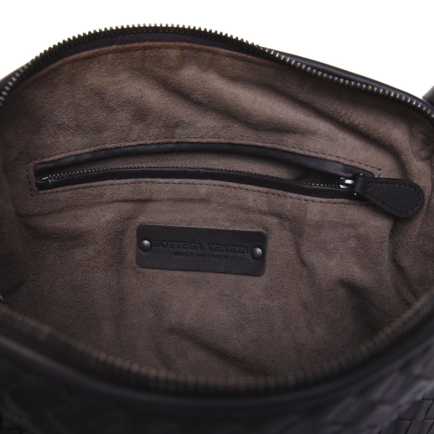 Nappa Intrecciato Nodini Bag Ebano