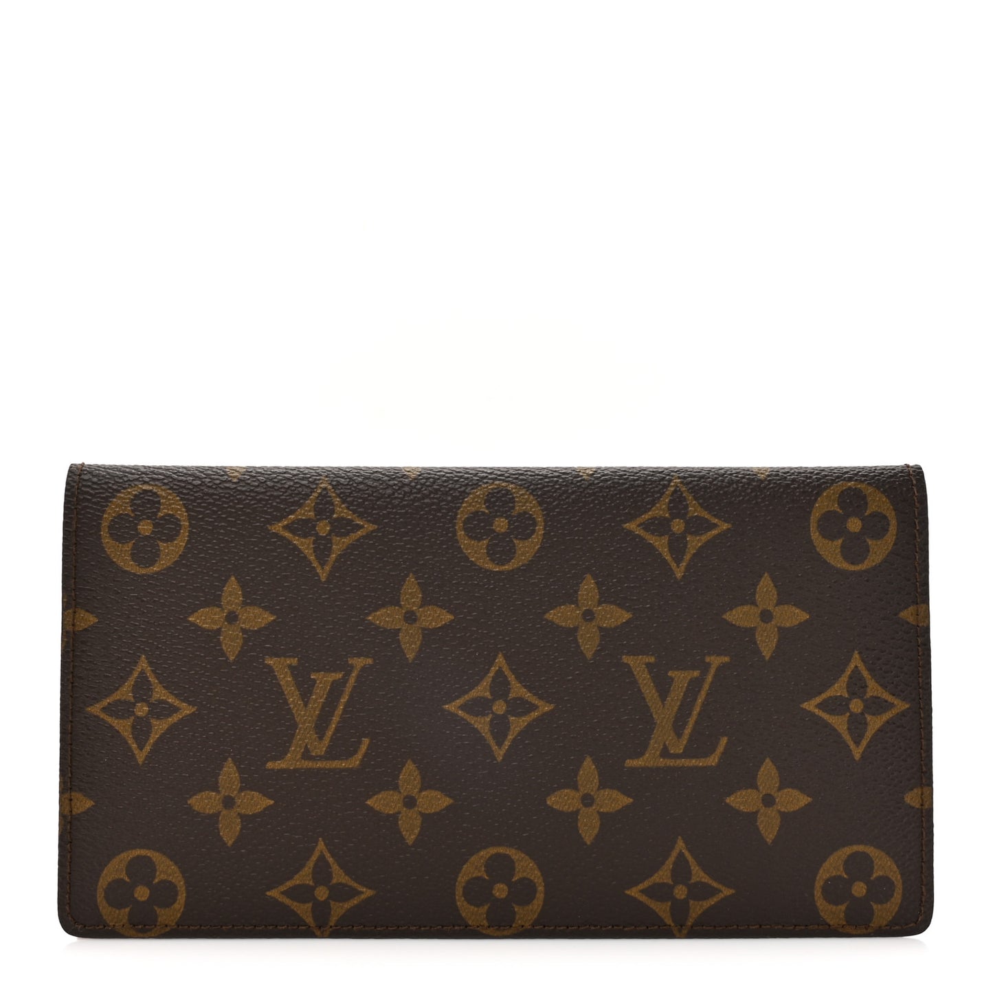 Monogram Simple Checkbook Holder Wallet