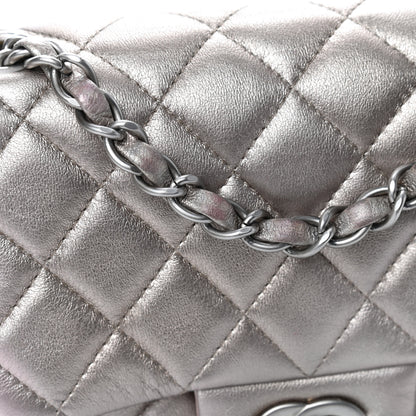Chanel Metallic Lambskin Quilted Mini Square Flap Light Gold 10 of 11