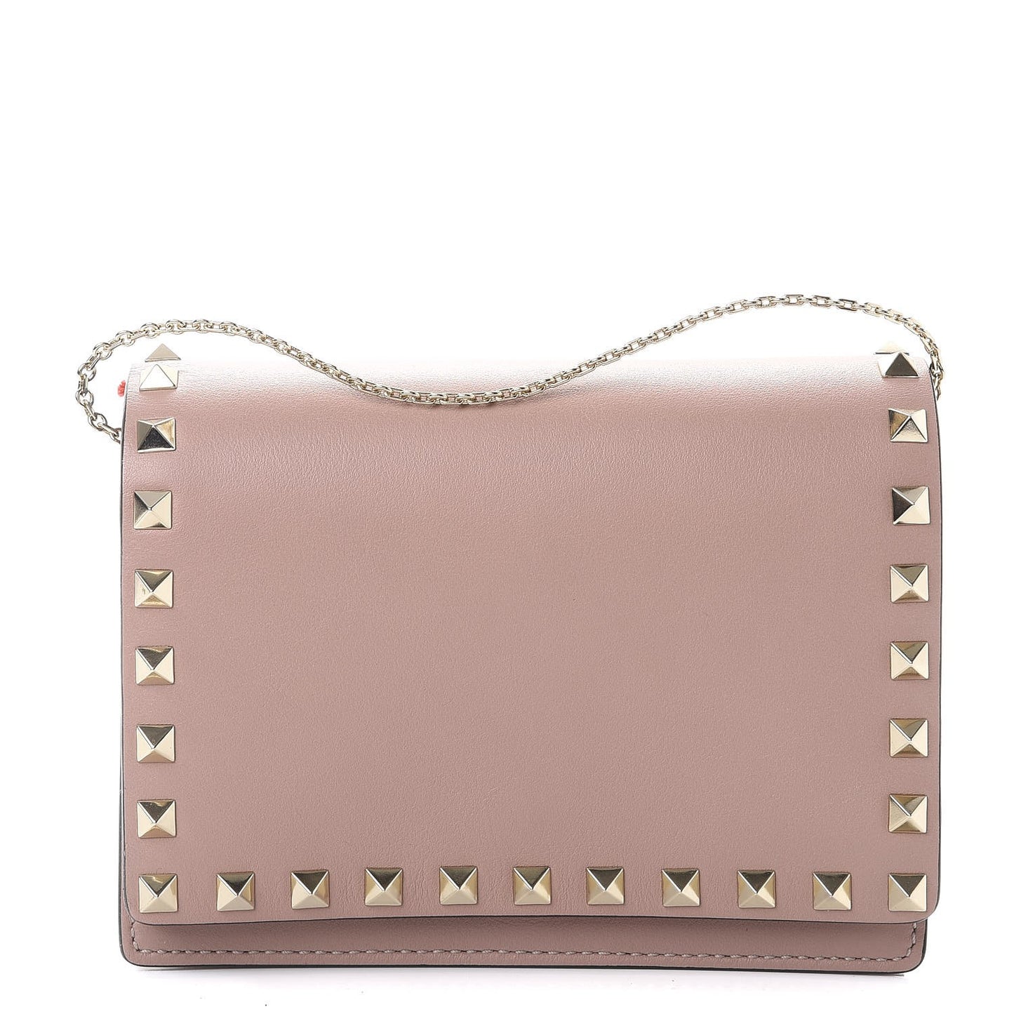 Vitello Rockstud Wallet on Chain Poudre