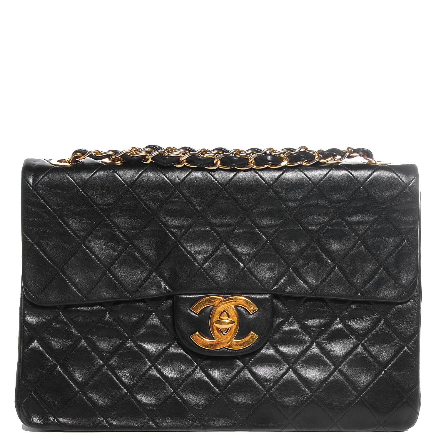 Chanel Lambskin XL Jumbo Flap Black 1 of 9