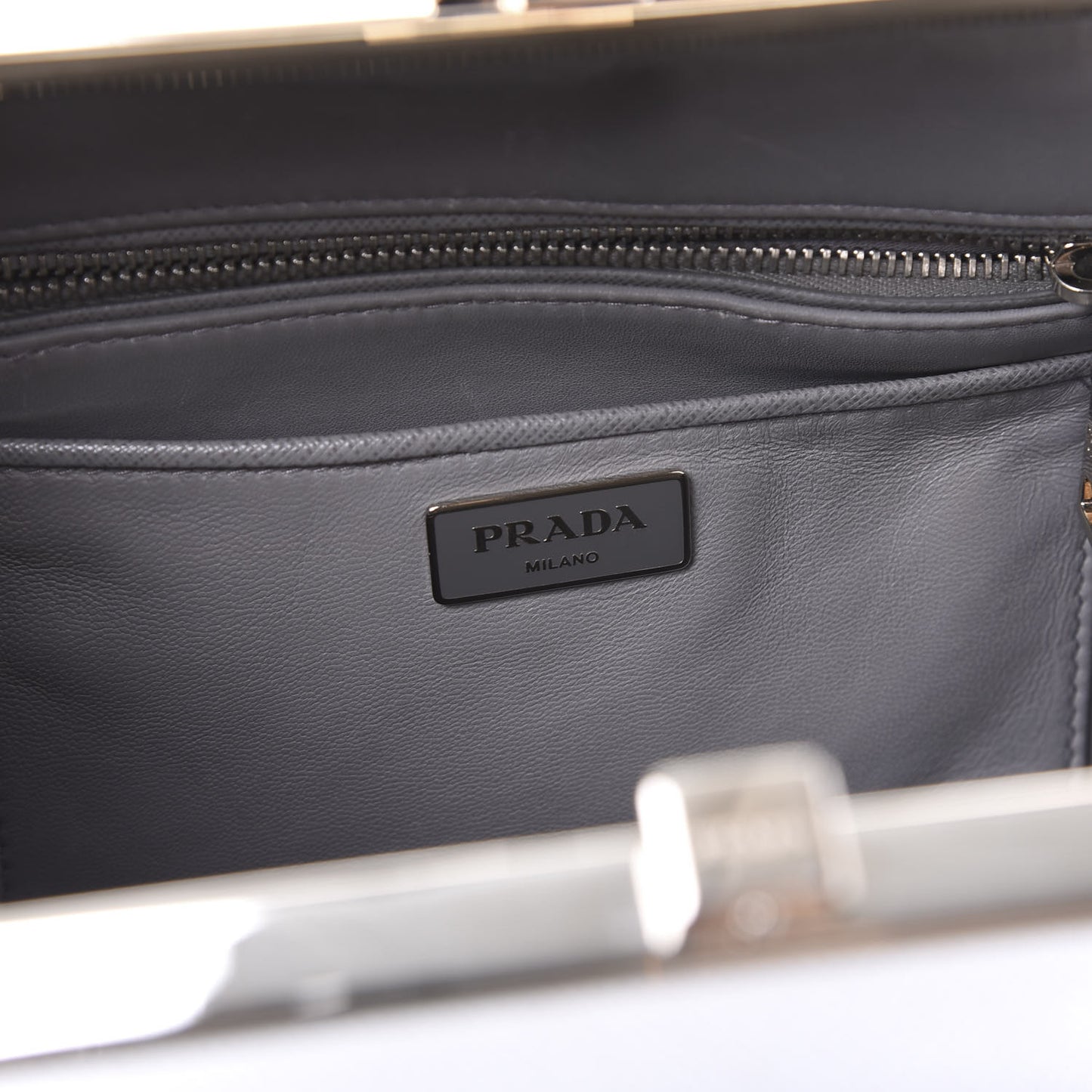 Saffiano Lux Pyramid Bag Marmo