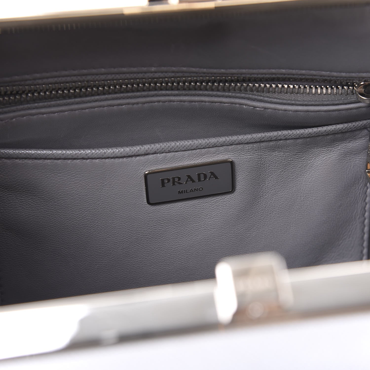 Prada Saffiano Lux Pyramid Bag Marmo 5 of 8