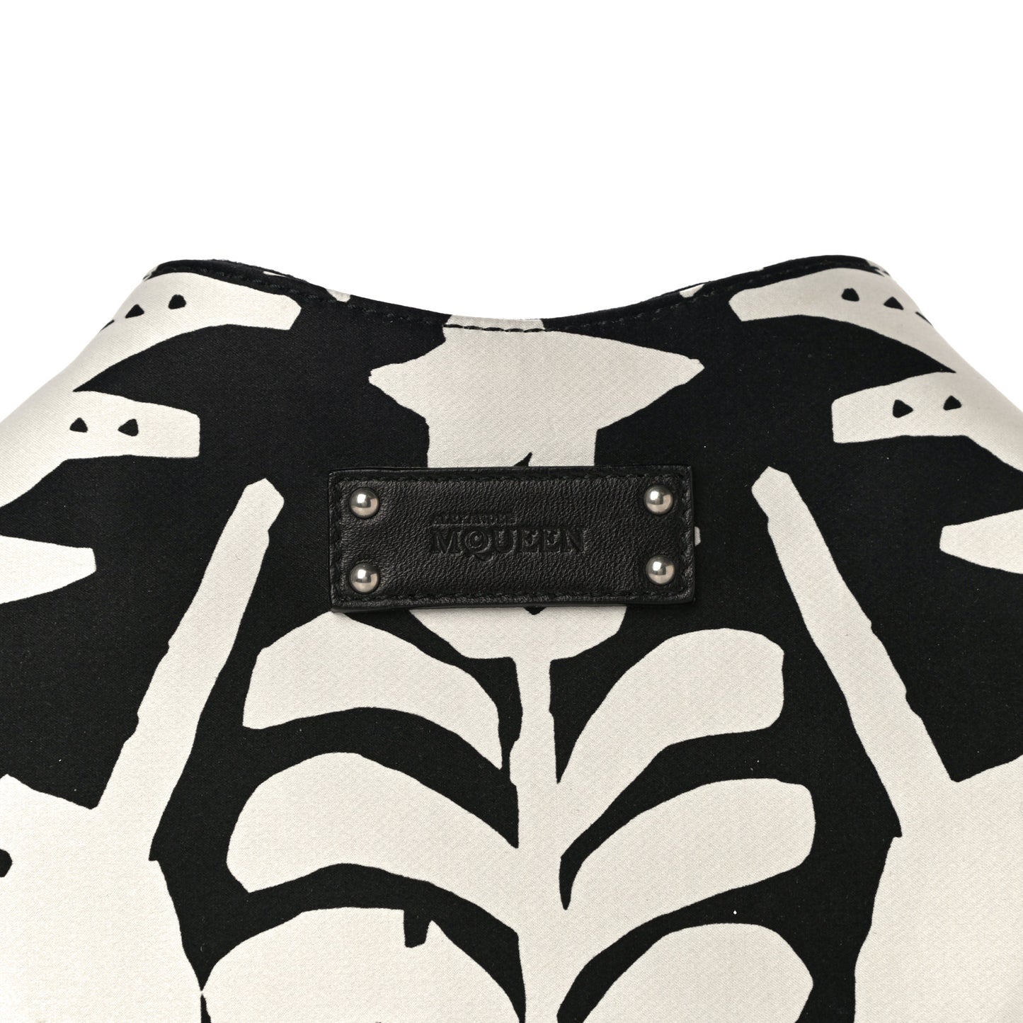 Silk Unicorn Print De Manta Clutch Black White