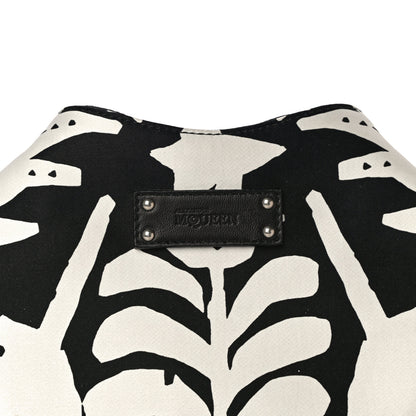 Alexander McQueen Silk Unicorn Print De Manta Clutch Black White 8 of 13