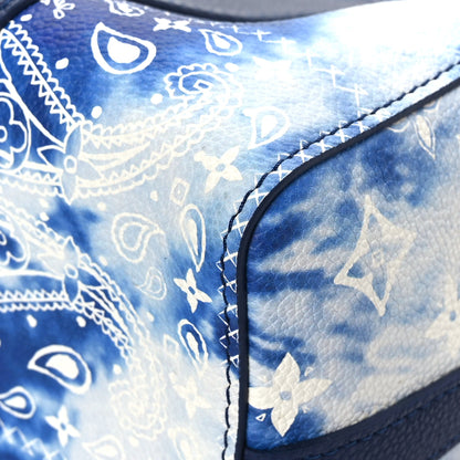 Louis Vuitton Cowhide Monogram Bandana City Keepall Blue 7 of 10