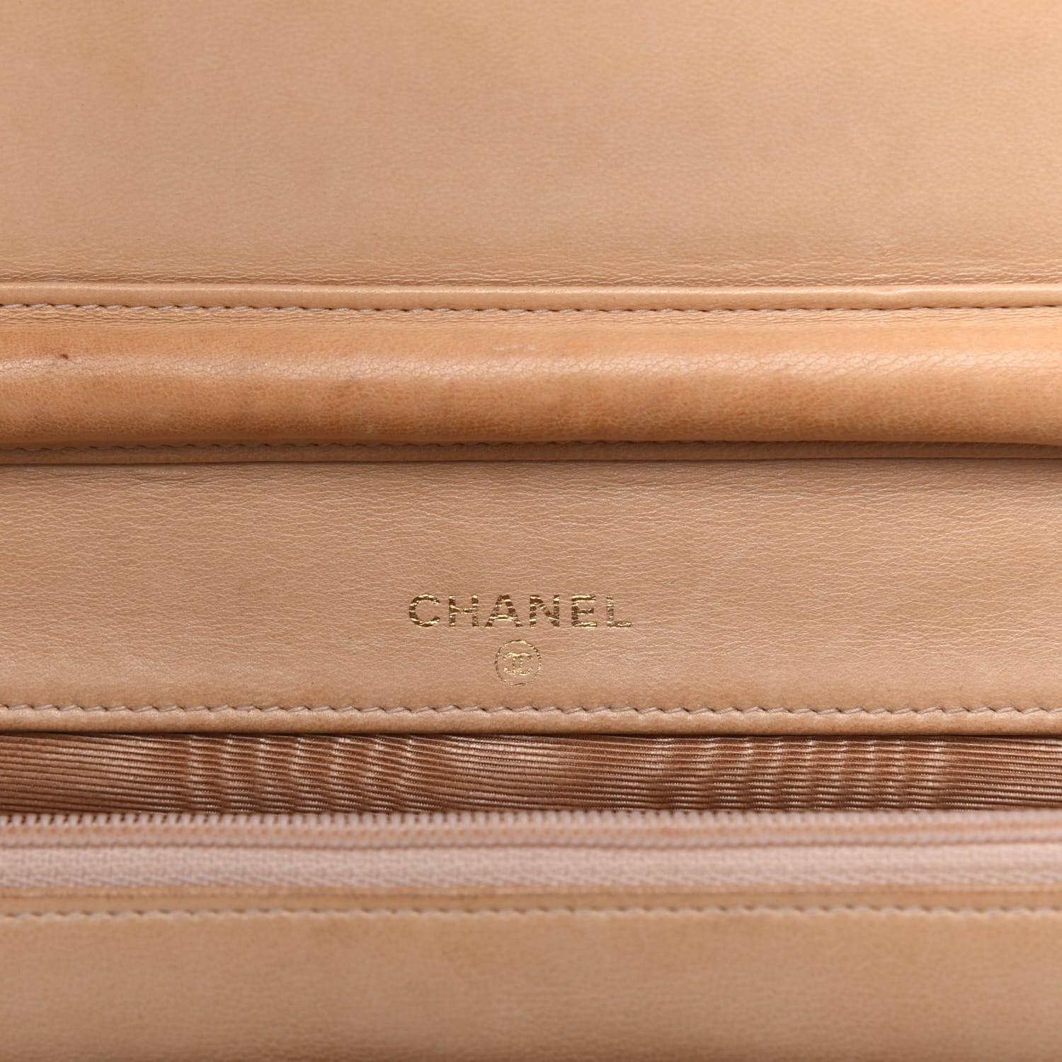 Chanel Caviar Timeless CC Wallet on Chain WOC Beige 12 of 22