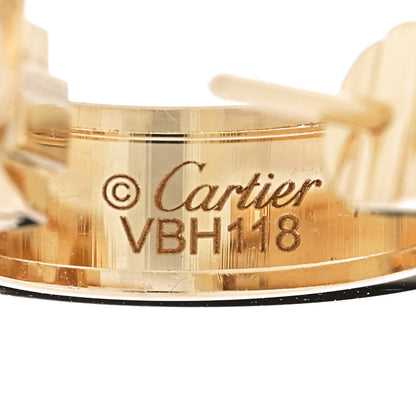 Cartier 18K Yellow Gold 5.5mm LOVE French Clip Hoop Earrings 4 of 4
