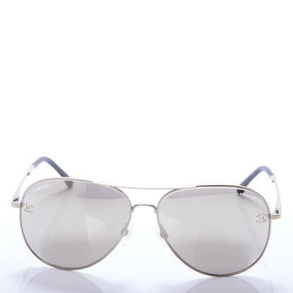 Chanel CC Aviator Sunglasses 4189-T-Q Pale Gold 3 of 8