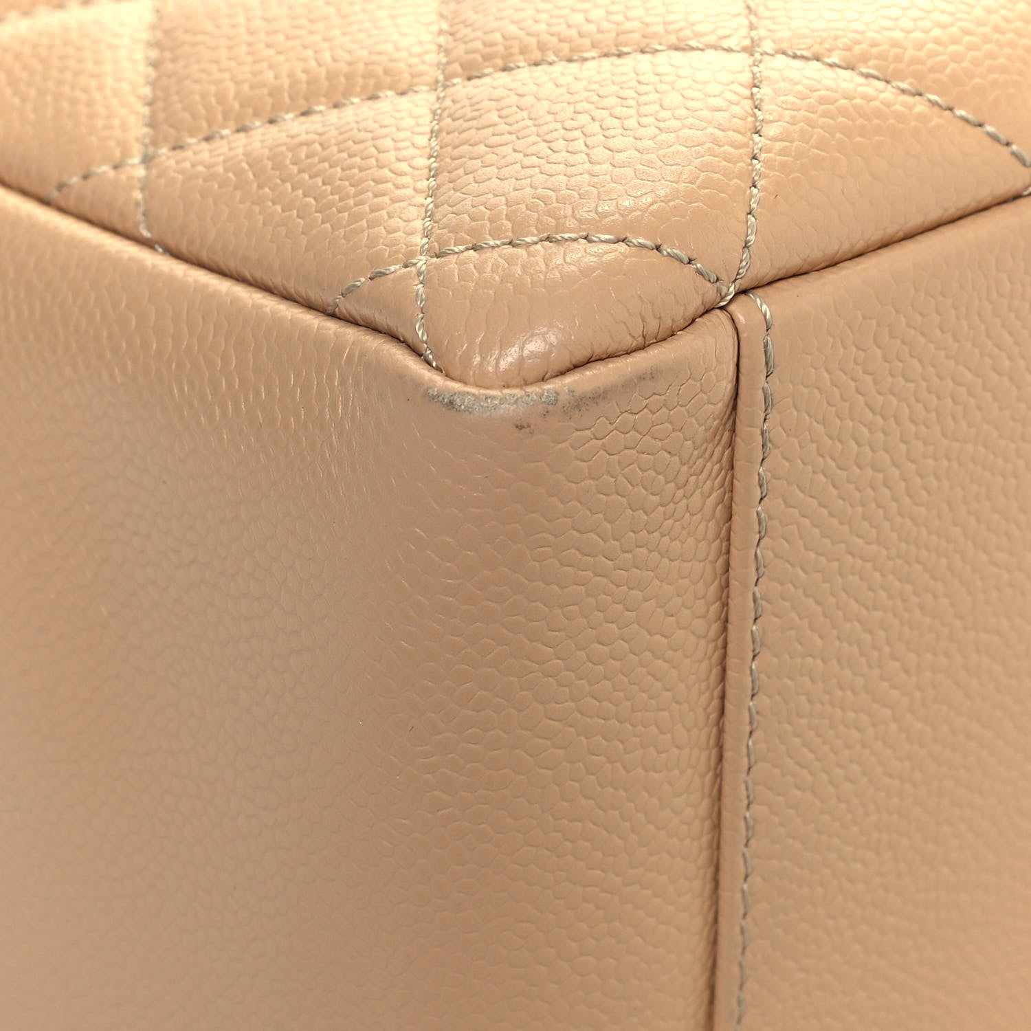 Chanel Caviar Quilted Grand Shopping Tote GST Beige 9 of 18