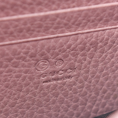 Gucci Dollar Calfskin Interlocking G Chain Wallet Soft Pink 6 of 9