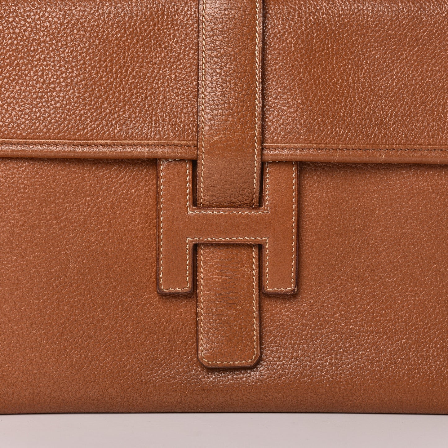 Taurillon Clemence Jige PM Clutch Gold