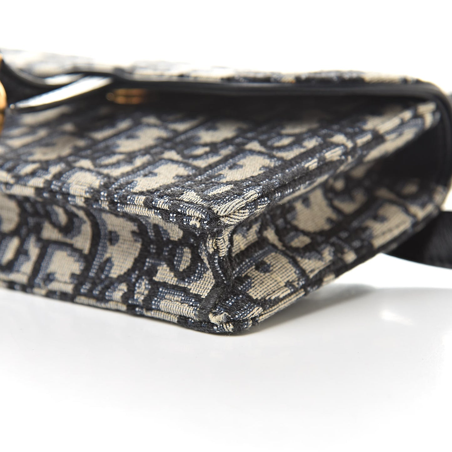 Oblique Saddle Belt Bag Blue