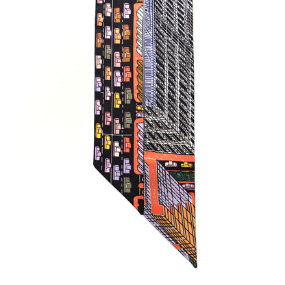 Hermes Silk Pantin City Twilly Black Parme Multicolore 2 of 4
