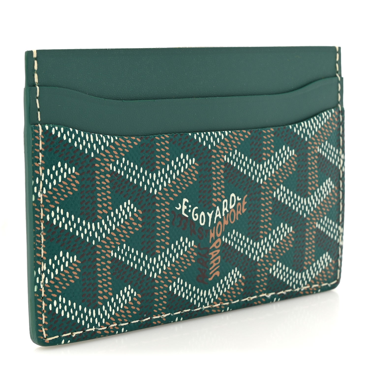 Goyard Goyardine Saint Sulpice Card Holder Green 3 of 7