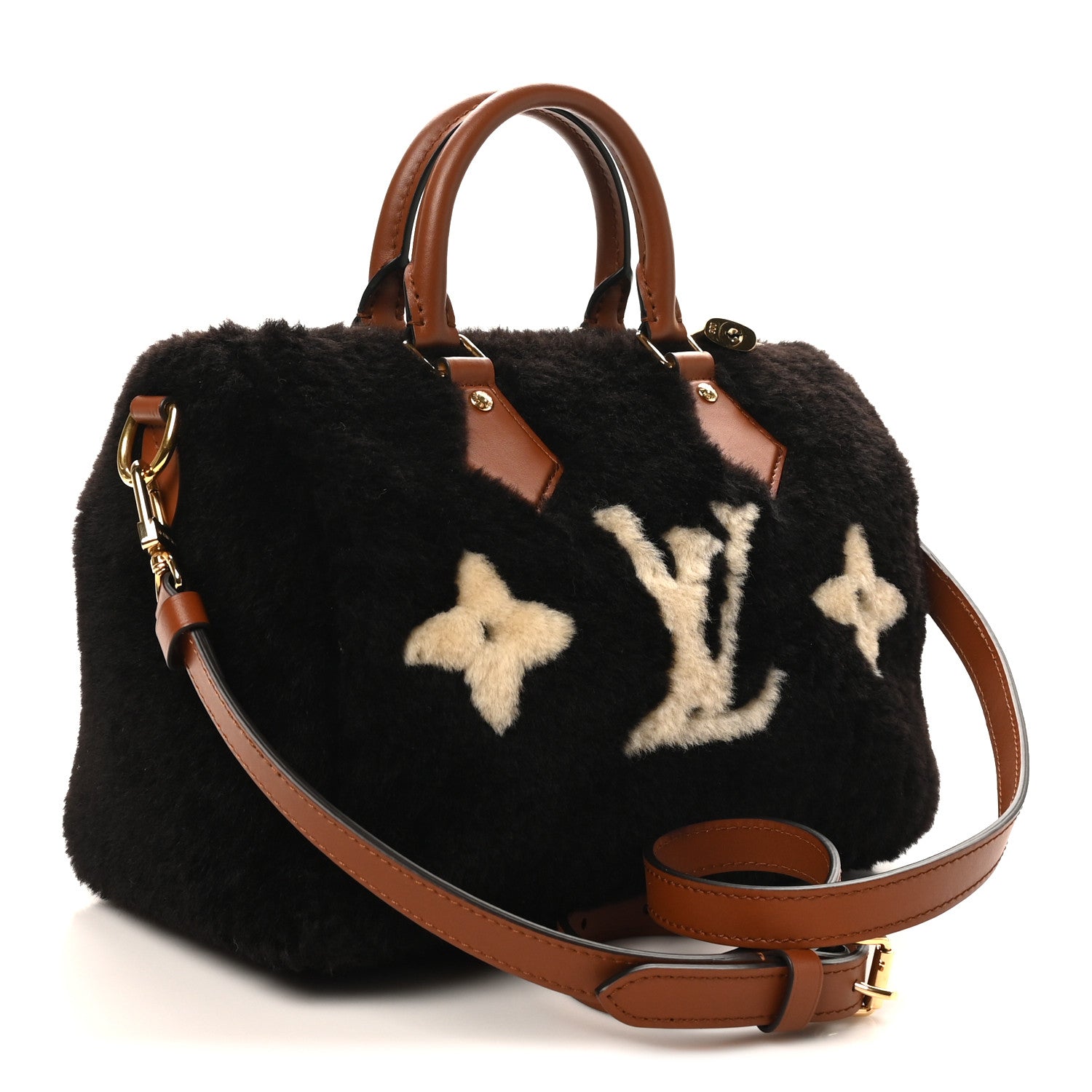 ルイヴィトン　ファー Louis Vuitton Shearling Monogram LV Ski Cozygram Speedy