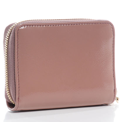 Gucci Patent Soho Compact Disco Zip Around Wallet Dark Cipria 3 of 8