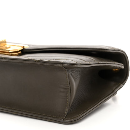 Chanel Calfskin Gabrielle Chevron Flap Grey 10 of 11