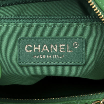 Chanel Lambskin Quilted Large Perfect Meeting Hobo Green 6 of 11