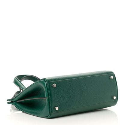 Gucci Grainy Calfskin Small Zumi Top Handle Bag Vintage Green 4 of 10