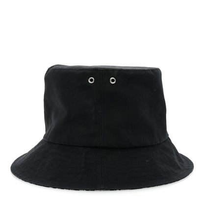 Christian Dior Polyester Cotton Oblique Reversible Teddy-D Brim Bucket Hat 567 Black 7 of 10