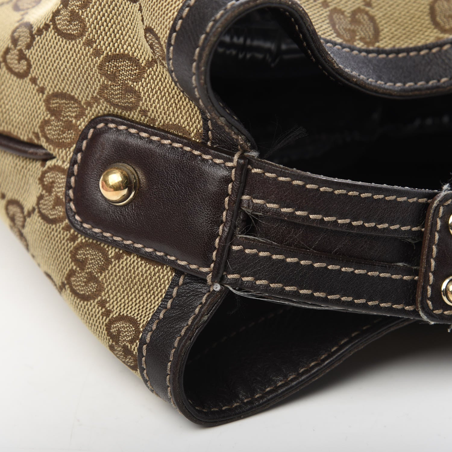 Gucci Monogram Large Wave Hobo Dark Brown 12 of 15