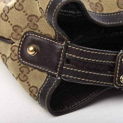 Gucci Monogram Large Wave Hobo Dark Brown 12 of 15