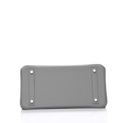 Hermes Togo Birkin 30 Gris Mouette 6 of 26